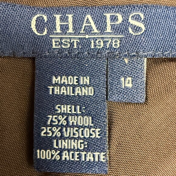 EUC Women's RALPH LAUREN Chaps Tweed Wool-Blend Plaid Swing Skirt | Size 14 - Picture 6 of 8